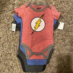 3 pack of superhero onesies! NWT!
